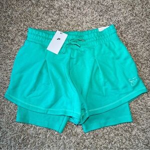 Nike Serena Williams Jade Terry Tennis Shorts 3" Womens Medium Teal DX3040-317